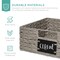 Best Choice Products Set of 4 13in Woven Water Hyacinth Pantry Baskets w/ Chalkboard Label, Chalk Marker